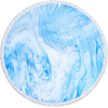 Custom Sky Blue Color Marble Quickly Dry Round Printed Microfiber Beach Towel 2020