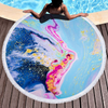 Factory Best Selling Marble Quickly Dry Round Printed Microfiber Beach Towel in Summer
