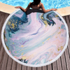 Factory Hot Seller Custom Larger Pink Marble Quick Dry Round Microfiber Beach Towel 2020