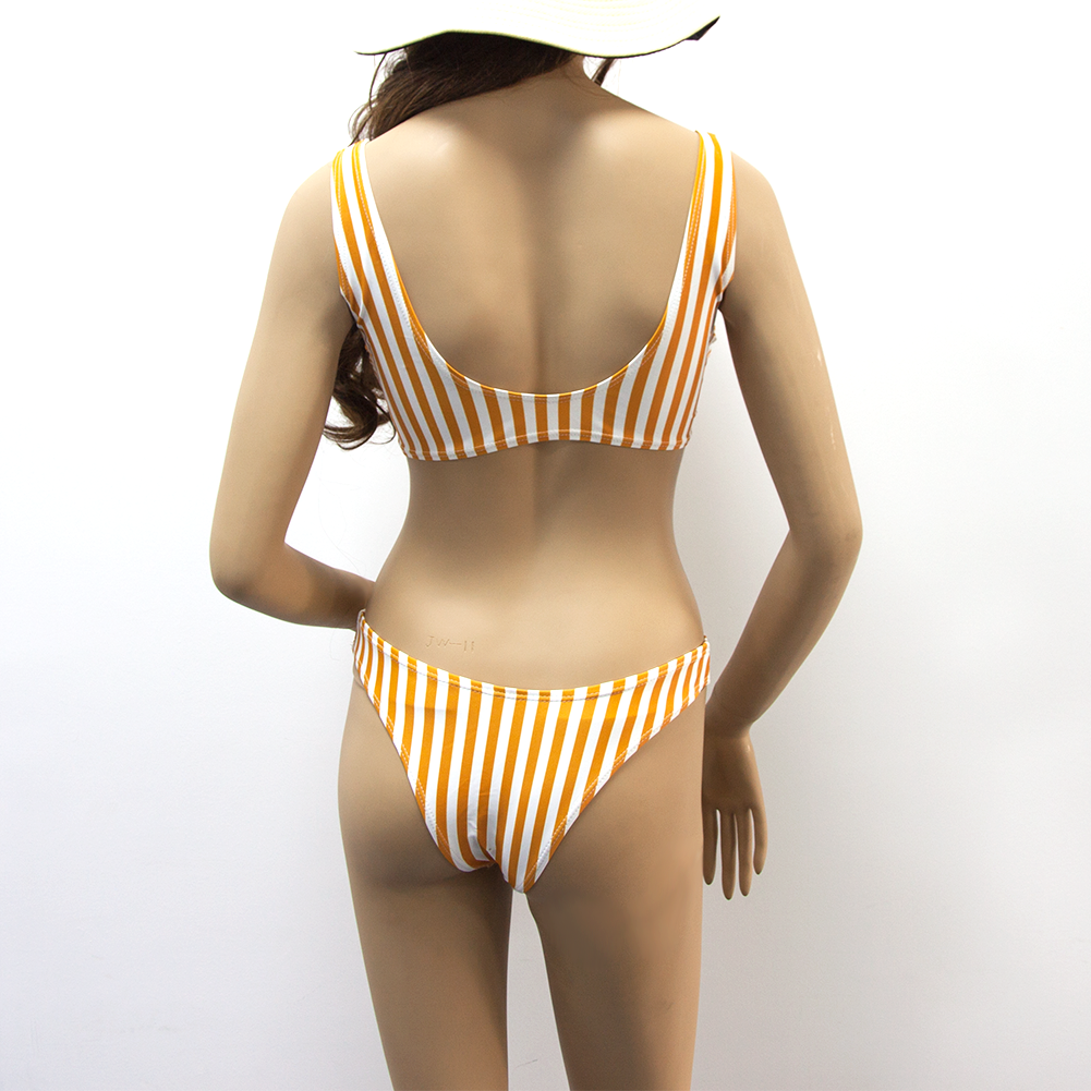 Custom Two Piece Yellow Revolve Low Rise Bikinis Girls 2020